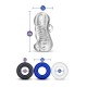 Sada masturbátor a kroužky BLUSH JERK OFF QUICKIE KIT clear