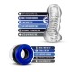Sada masturbátor a kroužky BLUSH JERK OFF QUICKIE KIT clear