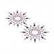 Lepítka GLORIA glittering jewelry black and pink 3 ks