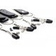 Skřipce na klitoris Master Series Spread Labia Spreader Straps with Clamps