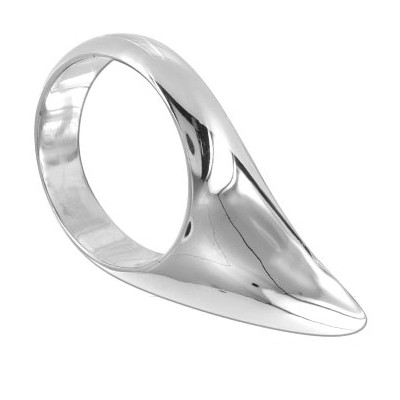 Kroužek na penis METALHARD COCK TEARDROP 55 mm