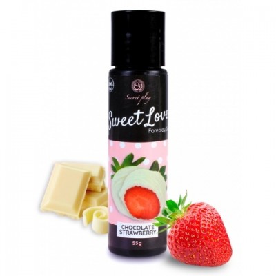 Lubrikační gel SECRET PLAY Sweet Love STRAWBERRY & WHITE CHOCOLATE 60 ml