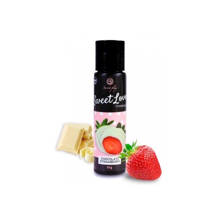 Lubrikační gel SECRET PLAY Sweet Love STRAWBERRY & WHITE CHOCOLATE 60 ml
