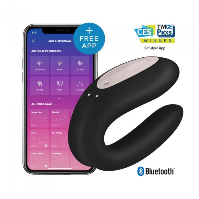 SATISFYER DOUBLE JOY black