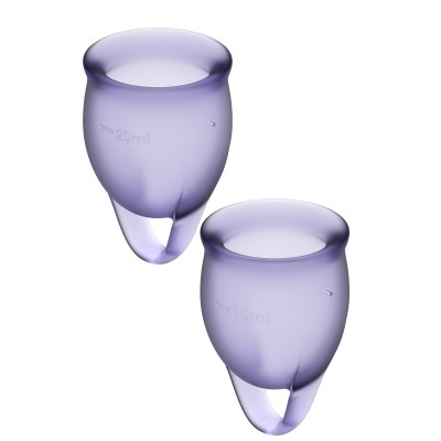 Menstruační kalíšky SATISFYER FEEL CONFIDENT MENSTRUAL CUP purple