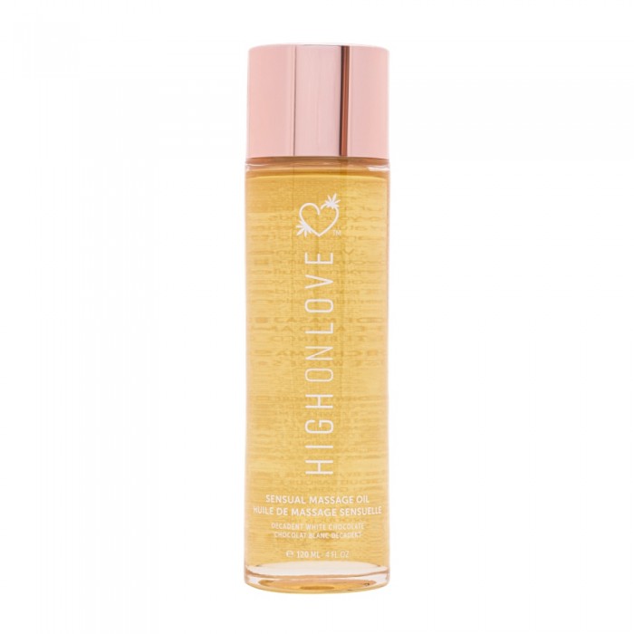 Masážní olej HIGH ON LOVE MASSAGE OIL WHITE CHOCOLATE 120 ml