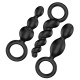 SATISFYER PLUGS set of 3 pack black
