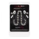 Skřipce na bradavky CalExotic Crystal Chain Nipple Clamps silver