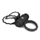 Kroužek na penis vibrační Easytoys Men Only Duo Cock Ring black