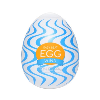 Pánský masturbátor vajíčko Tenga Egg Wind - uvnitř bílá, obal modrý