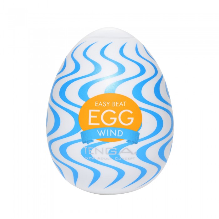 Pánský masturbátor vajíčko Tenga Egg Wind - uvnitř bílá, obal modrý