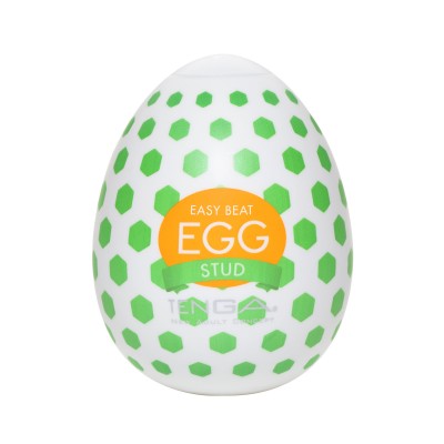 Pánský masturbátor vajíčko Tenga Egg Stud - uvnitř bílá, obal zelený