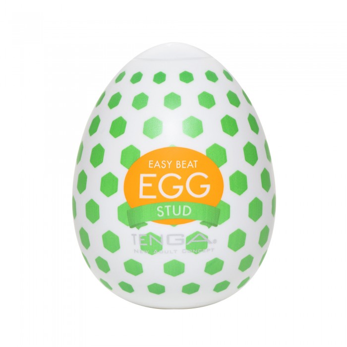Pánský masturbátor vajíčko Tenga Egg Stud - uvnitř bílá, obal zelený