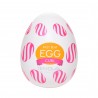 Pánský masturbátor vajíčko Tenga Egg Curl - uvnitř bílá, obal růžový