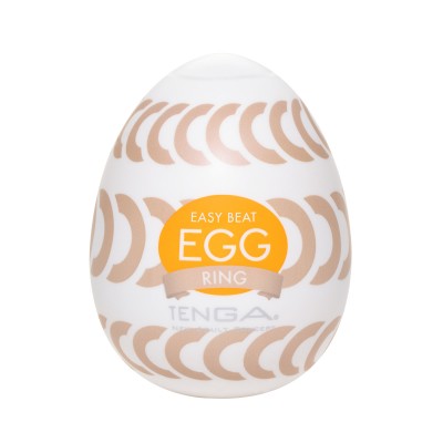 Pánský masturbátor vajíčko Tenga Egg Ring - uvnitř bílá