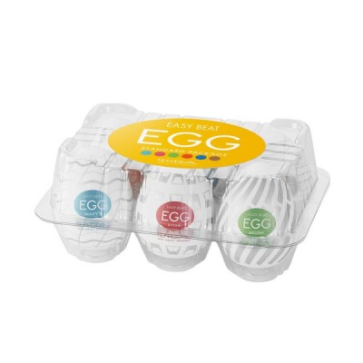 Pánský masturbátor vajíčko Tenga Egg New Standart Mix - uvnitř bílá, obal různé