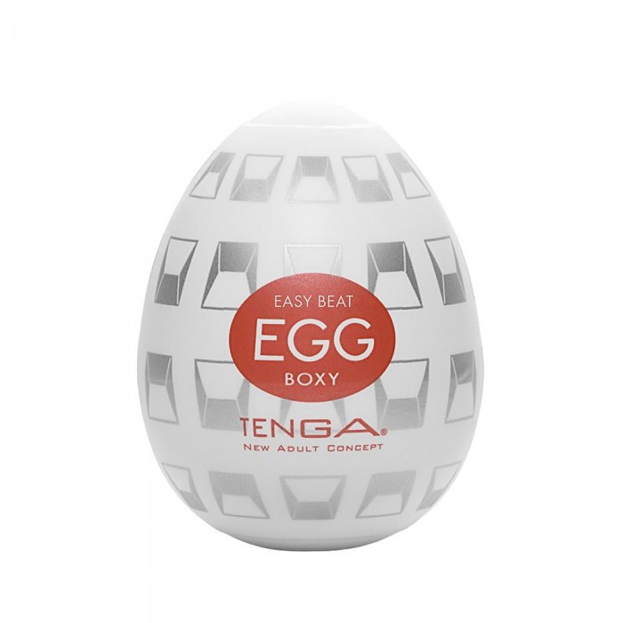 Pánský masturbátor vajíčko Tenga Egg Boxy - uvnitř bílá