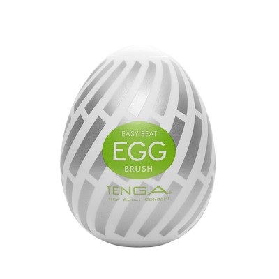 Pánský masturbátor vajíčko Tenga Egg Brush - uvnitř bílá