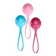 Venušiny kuličky SATISFYER STRENGTHENING BALLS SINGLE SET 3 ks barevné