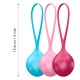 Venušiny kuličky SATISFYER STRENGTHENING BALLS SINGLE SET 3 ks barevné