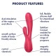 Vibrátor SATISFYER MONO FLEX červený