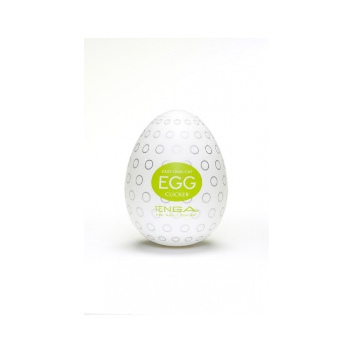 Pánský masturbátor vajíčko Tenga Egg Clicker - uvnitř bílá, obal zelená