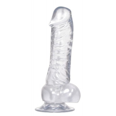 Dildo CRYSTAL CLEAR suction base