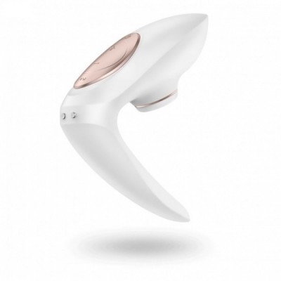 Satisfyer Pro 4 Couples - pomůcka pro páry - bílá/zlato-růžová