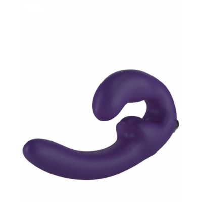 Vibrační dildo ShareVibe - tmavě fialová